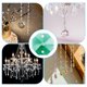 thumbnail image 5 of Cuentas de octágono de cristal K9 Uxcell con 2 agujeros, paquete de 100, prismas de candelabro de 14mm, adornos colgantes para manualidades de bricolaje, verde oscuro, 5 of 7