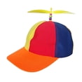 thumbnail image 2 of Divertido sombrero de béisbol con tapa superior, portátil, sin estructura, cómodo, liviano, giratorio, iris, para interiores, bandas, 58cm Hugo Gorra de beisbol, 2 of 7