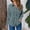 Blue, variant on Ladies Shirts Summer Top for Women Casual Women's Long Sleeve Shirt for Everyday Wear Relaxed Fit Round Neck Solid Blouse Ideal for Spring and Summer Easy Care Options for Daily Leisure White L