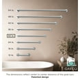 thumbnail image 3 of Gatco 966A Glam 30" ADA Compliant Stainless Steel Grab Bar, Chrome, 3 of 4