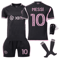 thumbnail image 1 of Camiseta n.º 10 de la Major League Soccer, uniforme de local y visitante, traje negro y rosa con calcetines, 1 of 5