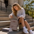 thumbnail image 4 of Btidfty Cute Polka Dot Laptop Backpack Large Capacity Travel Backpack Lightweight Bookbag for Female Elementary & Middle Students (Khaki), 4 of 8