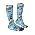 thumbnail image 3 of Haiem Pirate Marine Animals Socks, Funny Novelty Crazy Design Cotton Socks Sports Socks Knee High Socks For Men, Women,1Pairs - Gift For Working Friends, 3 of 8