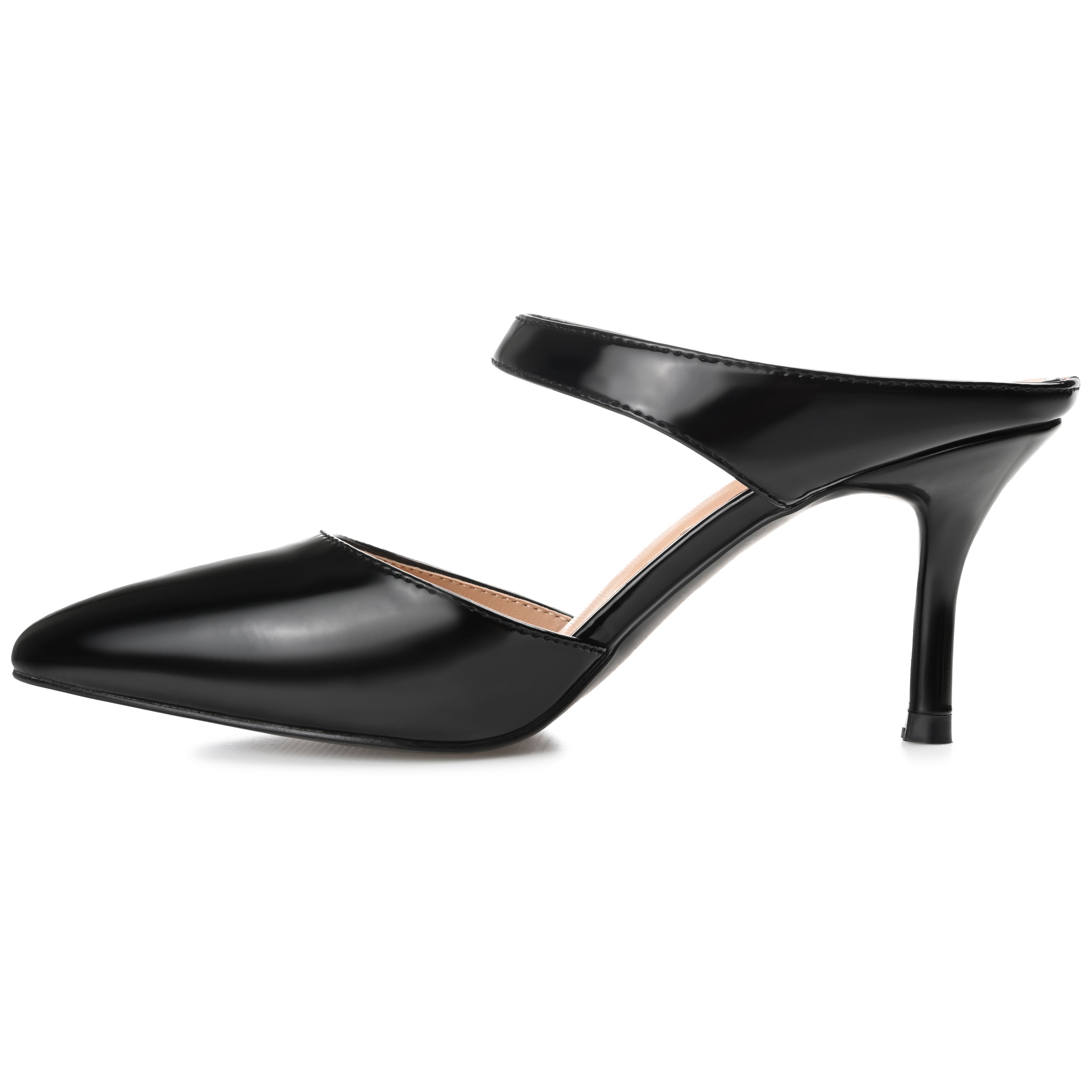 Journee Womens Maevali Mules Mid Stiletto Pointed Toe Pumps