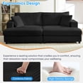 thumbnail image 6 of BALUS Oversized Chaise Lounge with Wide Storage Ottoman, Modern sleeper chair for Living room, ottoman chair Sleeper, Corduroy,  Black, 6 of 9