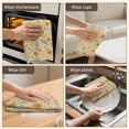 thumbnail image 6 of 2 Pcs Sunflower and Leaf Beige Pattern Funny Kitchen Towels, Microfiber Dish Towels, Kitchen Tea Towels Set 18" X 26", 6 of 6