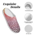 thumbnail image 5 of Haiem Leopard Skins And Heads Print Women's Fuzzy Memory Foam House Slipper Cozy Home Footwear Non-slip Winter Slippers-40/41, 5 of 7