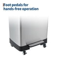 thumbnail image 6 of 16 Gallon Stainless Steel Step Trash Can with Wheels, Rustproof Garbage Bin with Soft Close Lid and Removable Inner Bucket for Kitchen Home Office - Silver 60L, 6 of 8