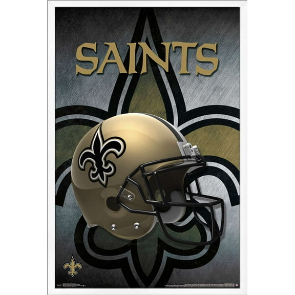 NFL New Orleans Saints - Helmet 16 Wall Poster, 22.375" x 34", Framed