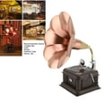 thumbnail image 4 of Vintage Phonograph Model, Crafted From Robust Iron Material, Suitable for Showcase on Desks, Tables, and Entryways, Retro Turntable Makes an Excellent to Various Situations,, 4 of 7