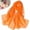 Orange, variant on Tweang Sheer Scarf Scarf For Spring And Summer Long Lightweight Sheer Shawl Sunscreen Shawl scarf for women Wedding Shawls Silk Feeling Scarf Sheer Scarf for Women Triangle Shawl Beige One Size