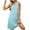 Light Blue., variant on Akafmk Summer Dresses for Women Casual Dresses,Solid Color V-Neck Short Dress Sleeveless Tank Mini Dresses Loose A Line Beach Sundress