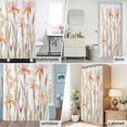 thumbnail image 6 of Watercolor Spring Beige Flowers Fabric Shower Curtain Floral Leaf Washable Shower Curtains for Bathroom, Waterproof Bath Curtain with Hooks Home Decor 36x72in, 6 of 8