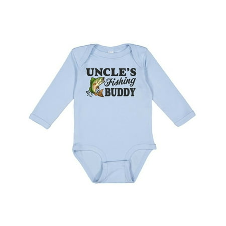 

Inktastic Uncle s Fishing Buddy Boys Long Sleeve Baby Bodysuit