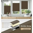 thumbnail image 3 of LazBlinds No Tools No Drill Cordless Cellular Shades, Blackout Light Blocking Honeycomb Shades for Home, Thermal Insulation Blinds for Windows, 45" W x 48" H, Dark Coffee, 3 of 6