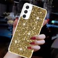 thumbnail image 3 of For Samsung Galaxy A05S Case,Cute Glitter Bling Twinkle Stardust with Drop Protection Shockproof Soft TPU Slim Flexible Phone Case Girls/Women Protective case for Samsung A05S,Gold, 3 of 6