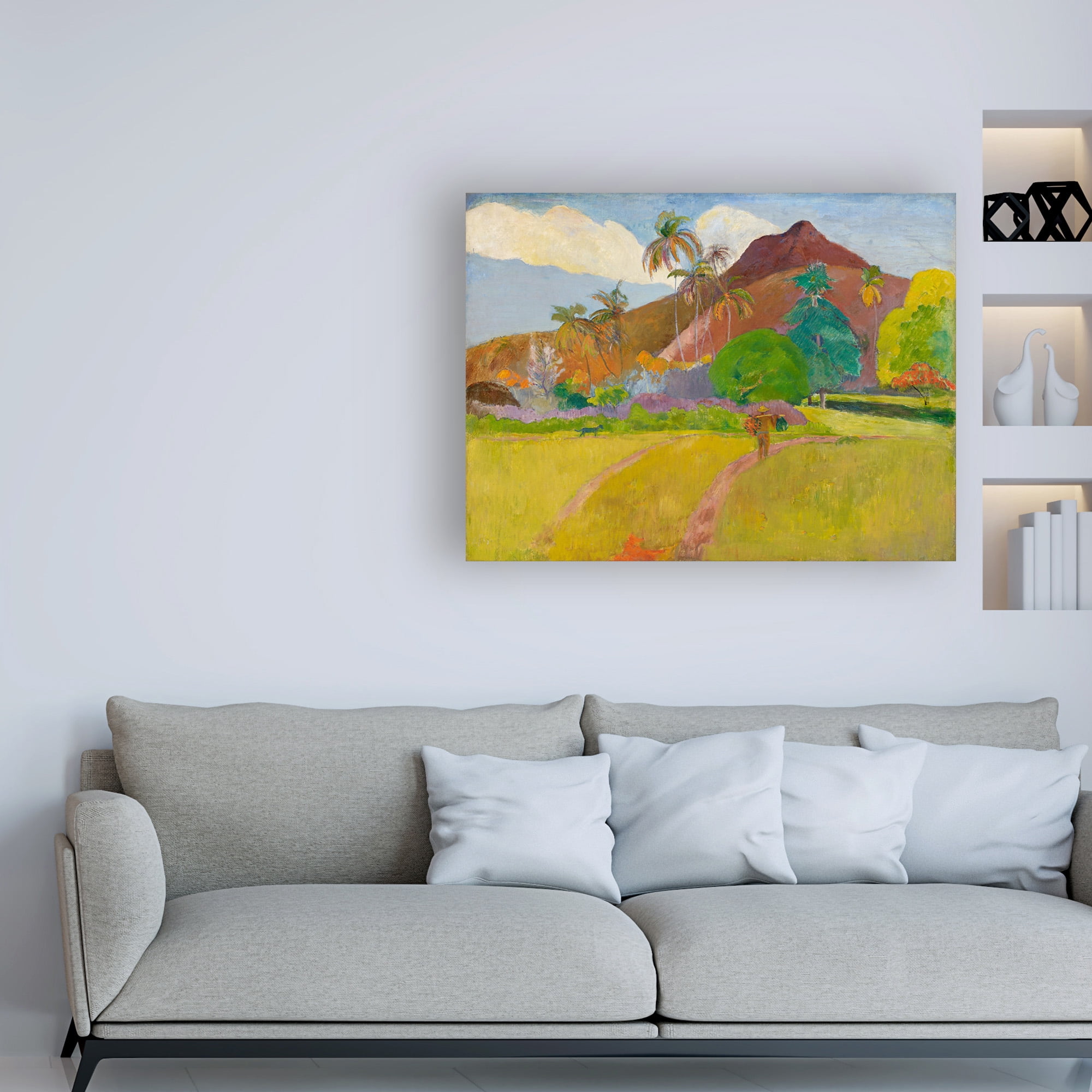 Trademark Fine Art 'Tahitian Landscape' Canvas Art by Gauguin