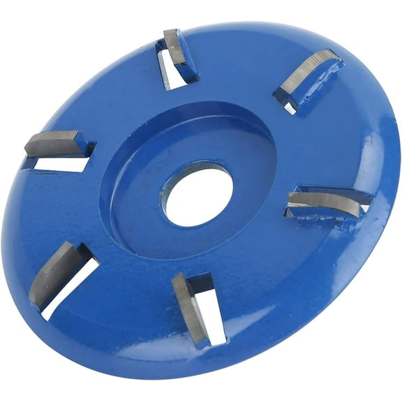 Stump Remover Angle Grinder Wood Carving Disc 6 Teeth Chainsaw Mill Cutter Woodworking Blade Tools Wood Turbo Carving Disc Wood Grinding Shaping Disc Grinder Disc (Arc Blade)