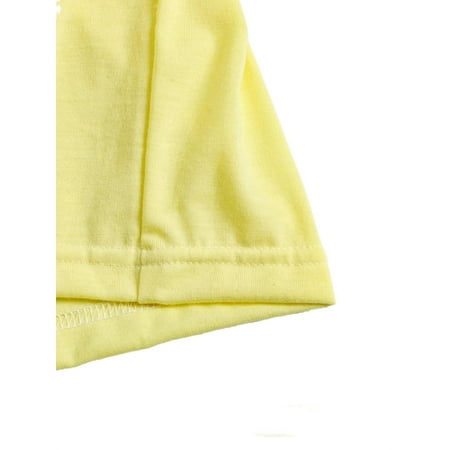 

Casual Heart Print Round Neck Smock Sleeveless Yellow Toddler Girls Dresses (Girl s)