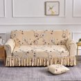 thumbnail image 1 of Elastic Stretchable Sofa Cover with Skirt Washable Furniture Protector Printed Slipcovers with Elastic Bottom for Living Room, 1 of 7
