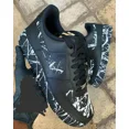 thumbnail image 1 of Ni&ke Air Force 1 Custom Shoes Drip Black White Swoosh Splatter Mens Womens Kids, 1 of 6