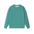 thumbnail image 4 of Chandails d'Automne pour Femmes Élégants Manches Longues Col Rond Confortable Ample Grande Taille Vert Menthe TTTG, 4 of 4