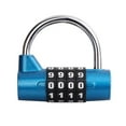 thumbnail image 1 of Weatherproof Security Padlock Portable Heavy Duty 4 Dial Digit Combination Lock Outdoor Gym, 1 of 7