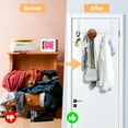 thumbnail image 5 of Skycase Over the Door Hooks, Door Hangers Hooks with 6 Hooks, Heavy Duty Hook Coat Rack for Living Room, Bathroom, Bedroom, Kitchen Hanging Clothes, Towels, Hats, Coats, Bags,Double Layer, 5 of 9