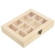 thumbnail image 4 of Caja de madera sin terminar con compartimentos para organizar joyas, caja de almacenamiento de joyas de madera DIY con tapa, 4 of 7