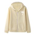 thumbnail image 2 of Gibobby Sudadera cierre hombre Sudadera con Cierre Y Capucha Manga Larga Hombre(Beige,CH), 2 of 5