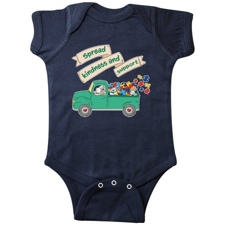 

Inktastic Spread Kindness and Support Autism Bunnies Gift Baby Boy or Baby Girl Bodysuit