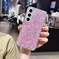 thumbnail image 2 of for Samsung Galaxy S24 Glitter Case, Cute Sparkle Bling Shiny Diamond Women Girls Cases Rubber Slim Shockproof Drop Phone Protective Cover for Galaxy S24,Pink, 2 of 12