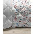 thumbnail image 3 of Floral Down Alternative Comforter, Pastel Colored Little Continuous Springy Abstract Retro Daisy Flowers Pattern, Microfiber Quilt for All Season, 5 Sizes, Pale Blue White, by Ambesonne, 3 of 3