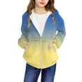thumbnail image 5 of SERTG Boys and Girls Hooded Jacket Zipper Front Long Sleeve Sporty Casual Outerwear Top for Children 4-12 Years(Blue,11 Years), 5 of 8