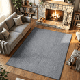 thumbnail image 3 of WANLISELL 5' x 7' Area Rug for Living Room, Modern Soft Carpet Washable Rugs, Indoor Low-Pile Rug for Dining Room Bedroom Kitchen Office, Gray & White, 3 of 11