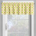 thumbnail image 2 of Ambesonne Autumn Valance Pack of 2, Leaves and Acorns Pattern, 42"X12", Cream Apricot and Lime Green, 2 of 5