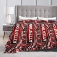thumbnail image 4 of Anti-Pilling Flannel Bed Throw Blankets Banner Header Attention - Couch-Ultra-Soft Micro Fleece Sofa Bed Camping Travel Blanket for Adults 60"x50", 4 of 8