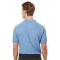 thumbnail image 4 of Tultex Men’s Short Sleeve Sport Pique Polo, 50/50 Cotton-Polyester, Heather Light Blue, 1-Pack S-2XL, 4 of 7