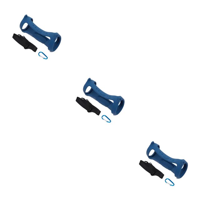 Inteprter Funda de silicona para altavoz con correa, mosquetón, almacenamiento de altavoz, funda a prueba de polvo, reemplazo para Charge 5, azul tibetano Type1 NO1 Inteprter CBP586440