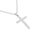 thumbnail image 4 of Hombres Mujeres Charms Collar con Colgante de Inoxidable - Plata SM SunniMix Collar con crucifijo cruzado, 4 of 8