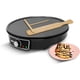 thumbnail image 1 of Crepera Eléctrica RC-602 con Placa Antiadherente, Control de Temperatura Ajustable, Indicador LED, Incluye Espátula y Esparcidor, Ideal para Crepas, Mini Hot Cakes, Diseño Compacto y Elegante., 1 of 9