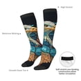 thumbnail image 4 of Vsdgher Stained Glass Eagle USA Knee Socks, High Socks Long Stretchy Sock Women Knee High Stocking, Long Socks for Women, 4 of 6