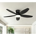 thumbnail image 1 of PHORUS 42" Low Profile Ceiling Fan with Light, Quiet DC Motor, Remote & App Control, 6-Speed Reversible Fan for Bedroom, Living Room and Covered Spaces,Black, 1 of 9
