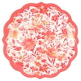thumbnail image 5 of (2 pack) The Pioneer Woman Floral Melamine Salad Plate, Coral, Scalloped Edges, Dishwasher Safe, 5 of 9