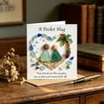 thumbnail image 6 of Gifts onlyliua Friendship Sea Glass Pocket Card Sentimental Keepsake Tiny Message Token Beach Glass Gift Pocket Hug Memento For Friend Anniversary Reminder Sentimental Gift, 6 of 7