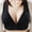 Black, variant on Tbopshirt Front Closure Wirefree Bras for Women Plus Size,Women Bras Women's Bra Soild Wire Free Underwear one-Piece Bra Everyday Underwear