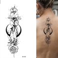 thumbnail image 1 of Pegatinas de tatuajes temporales de flor de Rosa, tatuajes de flor para cuerpo, pierna, brazos, cuello, espalda, piel de flor extraíble, 1 of 4