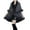 Gray, variant on Xfvqtps Women Cape Faux Fur Collar and Cuff Plush Hem Cloak Double Layer Open Front Solid Color Large Size Loose Thickened Windproof Coldproof Warm Winter Long Coat Black