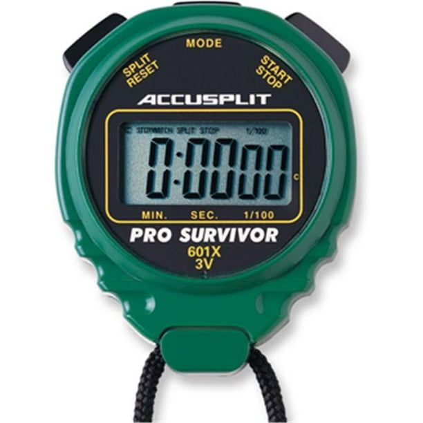 Accusplit A601XG Pro Survivor Stopwatch with Green Case - Walmart.com ...