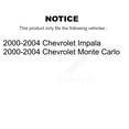 thumbnail image 2 of Transit Auto Front Rear Disc Brake Caliper Coated Rotors and Ceramic Pads Kit (10Pc) for Car 2000-2004 Chevrolet Impala Monte Carlo KCG-100874C, 2 of 11